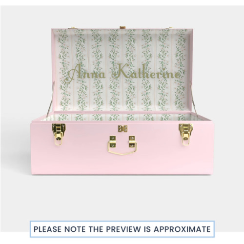 Grand Classic Trunk - Pink - Darling Dogwood / Embroidery