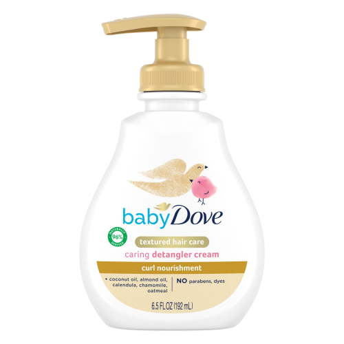 Baby Dove Textured Hair Care Detangler Cream For baby's curly hair Curl Nourishment, 6.5 Fl oz