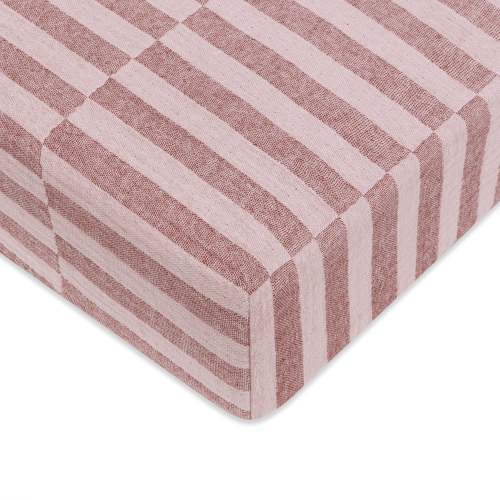 Crib Sheet in GOTS Certified Organic Muslin Cotton