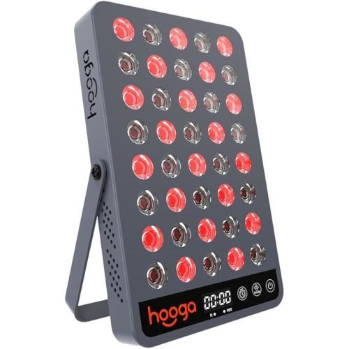 Hooga Red Light Therapy, 660nm 850nm Near Infrared Light Therapy with Timer, Built in Stand, Clinical Grade High Power Output for Skin Health, Pain Relief, Muscle Recovery, Performance. HG200