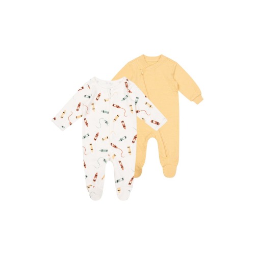 PL Baby by Petit Lem 2-Pack Assorted Footies | Nordstromrack