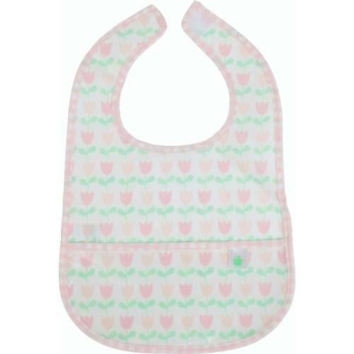 The Wipe It Bib in Tulips