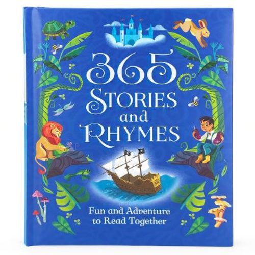 365 Stories And Rhymes Treasury Blue - By Cottage Door Press (hardcover)