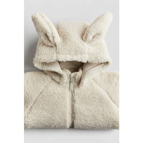 HOODED PILE JACKET