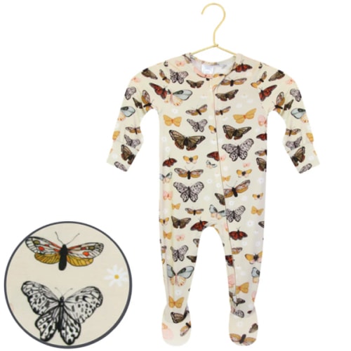 Amelia Zipper Footies – Lou Lou & Company