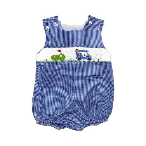 Bailey Boys Smocked Golf Short Infant Bubble 25322-IBS 5202