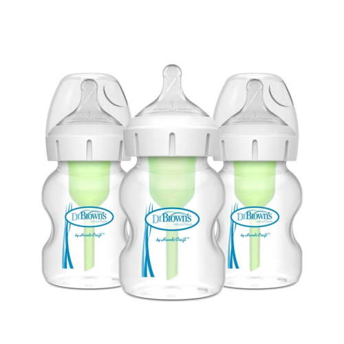 5oz Anti-Colic Options+ Wide-Neck Baby Bottle with Level 1 Slow Flow Nipple - 3pk - 0m+