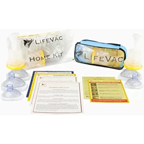 LifeVac - Choking Rescue Device Home Kit for Adult and Children First Aid Kit, Portable Choking Rescue Device, First Aid Choking Device, Home and Travel Combo Kits (Blue) Perfect for Baby Showers
