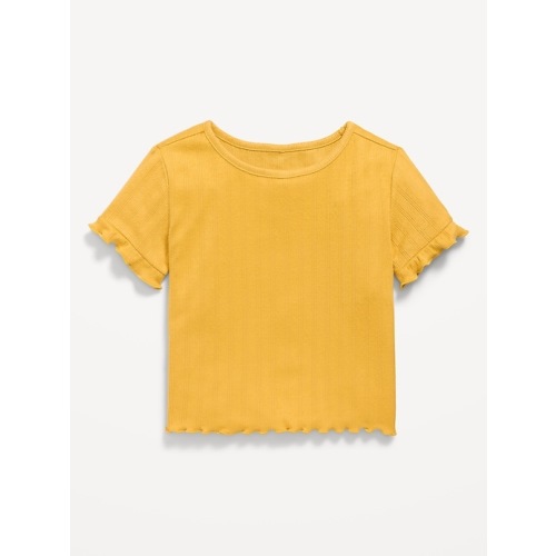 Short-Sleeve Pointelle-Knit Top for Toddler Girls | Old Navy