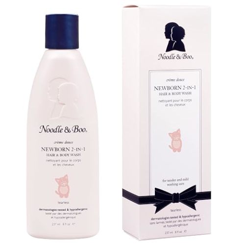 Noodle & Boo Newborn 2-in-1 Baby Shampoo and Body Wash, Tear-Free, Hypoallergenic, Baby Bath Essentials, Moisturizing, pH-Balanced, Vitamin-Enriched, Pediatrician-Tested