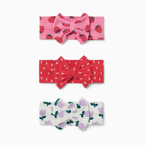 Small Story 3 Pack Headbands - Berry Cute, 0-6 M