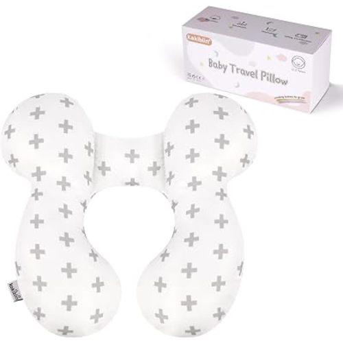 KAKIBLIN Baby Travel Pillow, Upgraded Baby Neck Pillows for Car Seat, Infant Neck Support Pillow for Head and Neck,Newborn Head Support for Car Seat,Pushchair