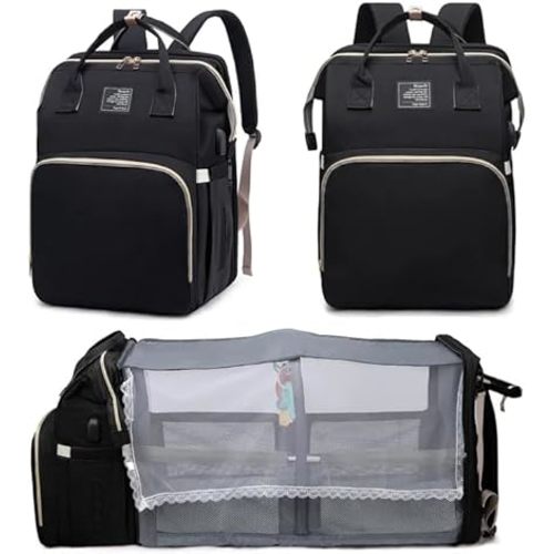 Black boy Diaper Bag Backpack: Baby toddler Bags with Changing Station for Women Men Girls Mom Dad Large Travel Backpack Pañaleras Modernas Para Bebe Niña Niño Newborn Essentials Baby New Born Gift