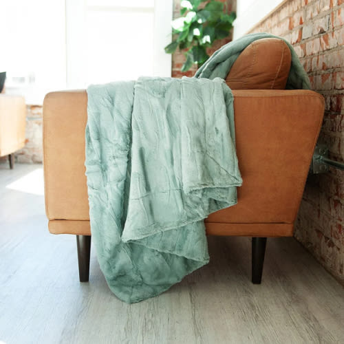 Sorbet Mist Plush Blanket | Minky Couture