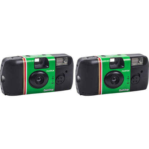 FUJIFILM QuickSnap Flash 400 One-Time-Use Disposable Camera (27 Exposures, 2-Pack)