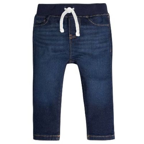 Gerber Infant Denim Rib Waist Skinny Jeans, Dark Blue, 6-9 Months