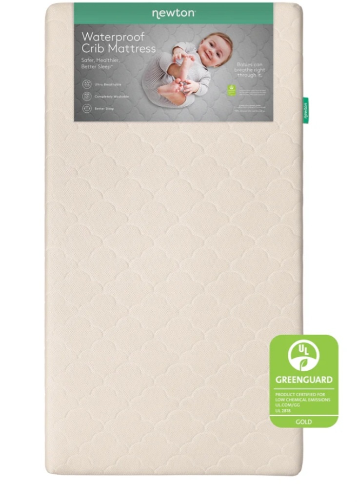 Newton Waterproof Crib Mattress - Standard / White
