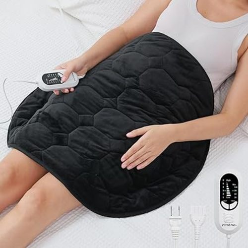 immtree Weighted Heating Pad 5lbs for Deeper Pain Relief,Extra Large(29x24) Weighted Heating Blanket with Fast Heat Technology,Weighted Lap Heated Blanket,Weighted Heated Pad for Back and Shoulder