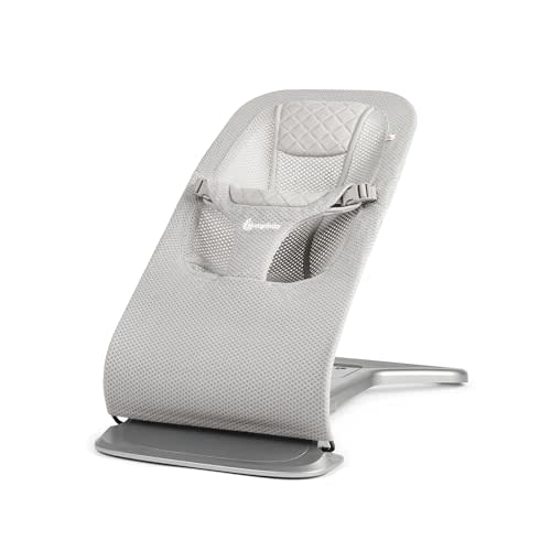 Ergobaby Evolve 3-in-1 Mesh Bouncer, Adjustable Multi Position Baby Bouncer Seat, Fits Newborn to Toddler, Grey Mesh