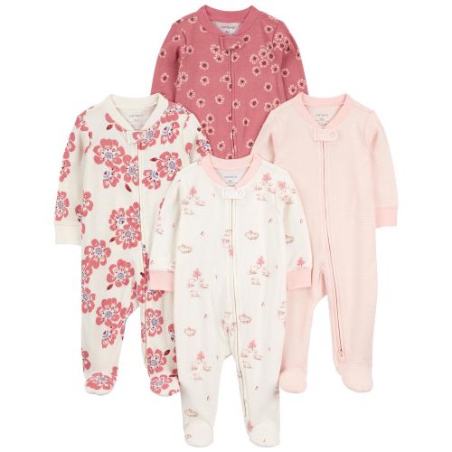 Baby 4-Pack 2-Way Zip Cotton Sleep & Plays | Carter's