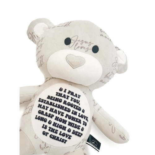 Jesus Loves You Beary Much Bear Stuffy – OUR HOUSE ABOVE