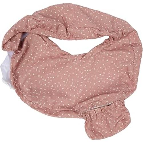 My Brest Friend Original Nursing Pillow Cover - Slipcovers for Baby - Adjustable Fit, Easy Care, Durable - Original Nursing Pillow Not Included, Dusty Rose Geo