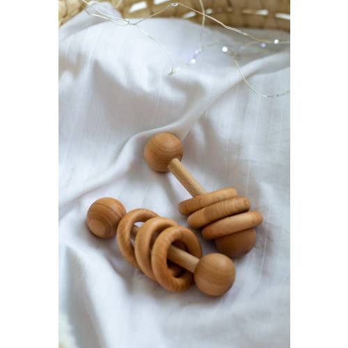 Wooden Rattle for Toddlers, Montessori Rattle, Handmade Baby Sensory Toy Instrument, waldorf toys, Rattle Shaker Toy for Kids, baby rattle