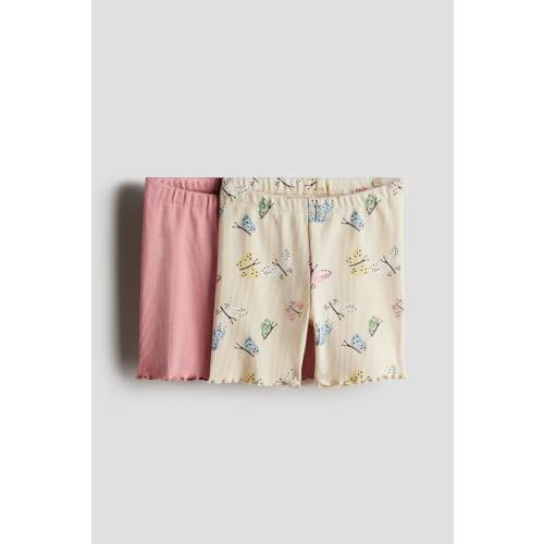 2-PACK RIBBED BIKE SHORTS