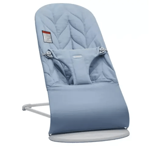 Brands We Love Baby Bouncer Bliss: Petal Quilt Woven | Blue by Janie and Jack