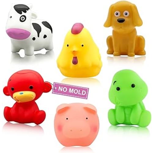 Bathtub Toys for Toddlers 1-3 - Mold Free No Hole Baby Kids Infant Bath Toys 6-12-18-24 Months Water Pool Toys Age 1 2 3 4 5 6 Shower Gifts for Boys Girls 1-6 Year Old Newborn Bathtime Essentials