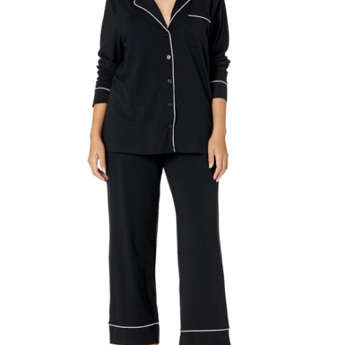 Amazon Essentials Women's Cotton Modal Long-Sleeve Shirt and Full-Length Bottom Pajama Set