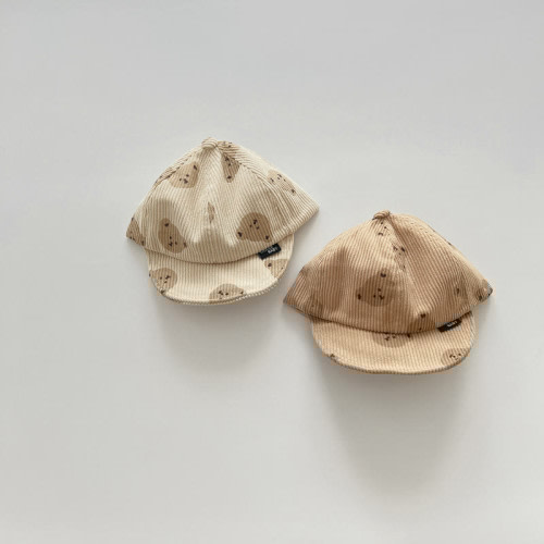 Baby Bear Corduroy Sun Peaked Cap