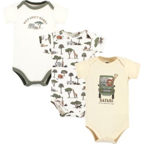 Soft Cotton Bodysuit Triple Pack, Newborn
