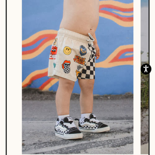 Sticker Slap Boardies | Little Trouble