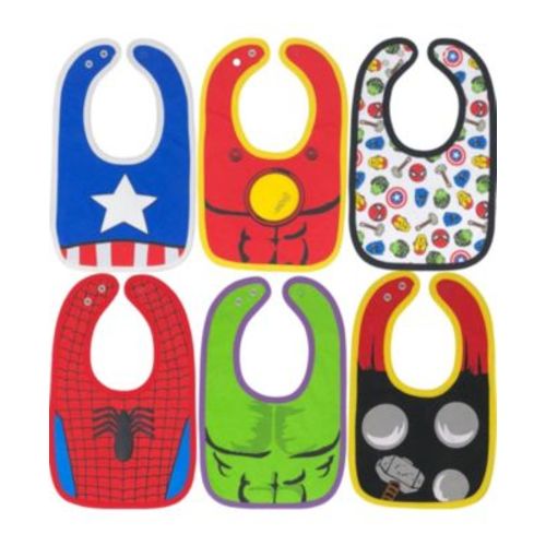 Marvel Avengers 6 Pack Bibs