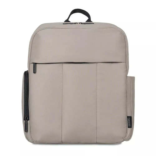 Quilted Puffer Backpack Diaper Bag - Taupe