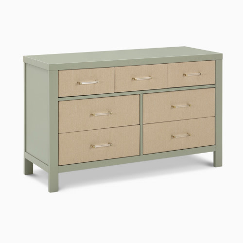 Namesake Eloise 7-Drawer Assembled Dresser - French Sage And Performance Sand Eco-Weave