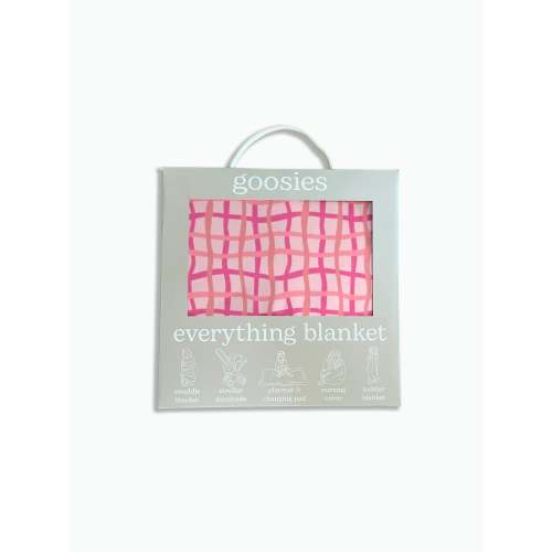 Everything Blanket (Pink Wavy Plaid) FINAL SALE