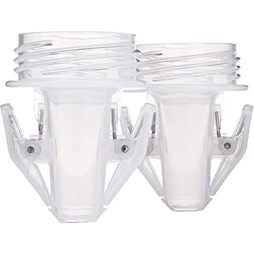 Motif Medical Pump-to-Bag Electric Breast Pump Adapter -Compatible w/Spectra S1 & S2 Breast Pump - Pump Adapter w/Twist Shield Connectors - 3-Step Time-Saving Nursing Pump Adapter (Set of 2)