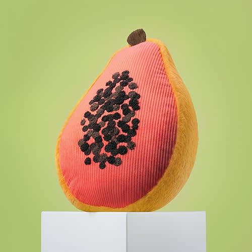Phantoscope Papaya Shaped Throw Pillow