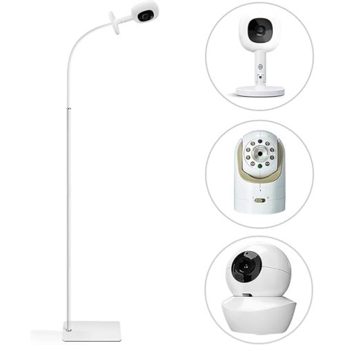 Baby Monitor Floor Stand Holder Compatible with Infant Optics DXR-8 Pro,Nanit Pro & Flex Stand,Babysense HDS2/V43,Also Cameras with 1/4 Thread Connection 67" Adjustable Height Baby Monitor Floor Stand