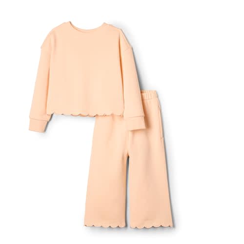 Amazon Essentials x Sofia Grainge Toddlers and Baby Girls' French Terry Pant and Top Set