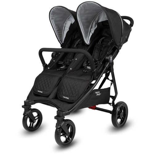 Valco Slim Twin Side By Side Double Stroller - Licorice