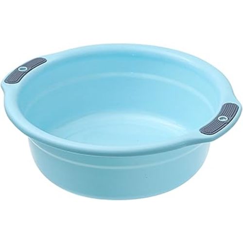 Zerodis Wash Basin, Large Capacity Plastic Hospital Bedside Soaking Tub Portable Laundry Washbasin for Home Bathroom Camping Washing