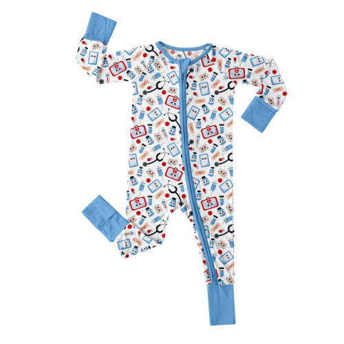 Medical Buddies Convertible Zippered Romper