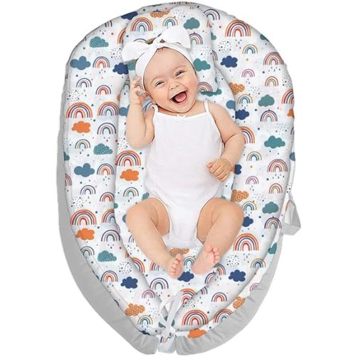 Double-Sided Lounger Pillow Soft Cotton Snuggle Nest Lounger Detachable