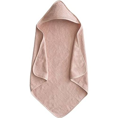 mushie Baby Hooded Towel | Organic Cotton (Blush)