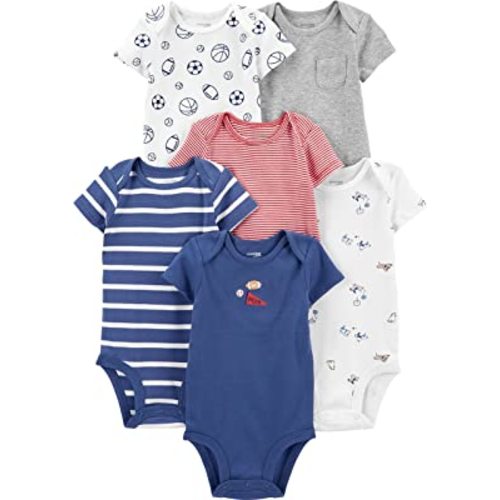 Simple Joys by Carter's baby-boys 6-pack Short-sleeve Bodysuit