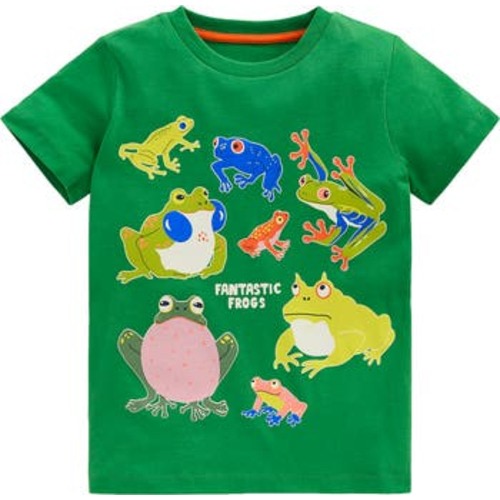 Kids' Fantastic Frogs Glow in the Dark Cotton Graphic T-Shirt, 2-3Y