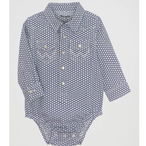 Baby Boy's Long Sleeve Western Snap Bodysuit | SALE | Wrangler®